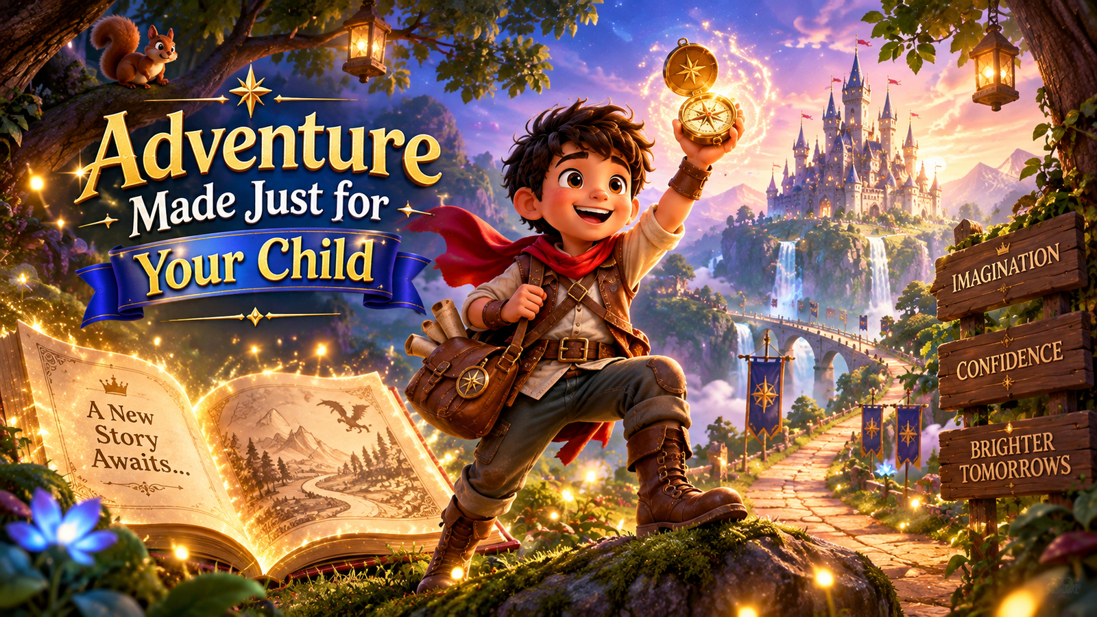 Cinematic personalized story adventure preview